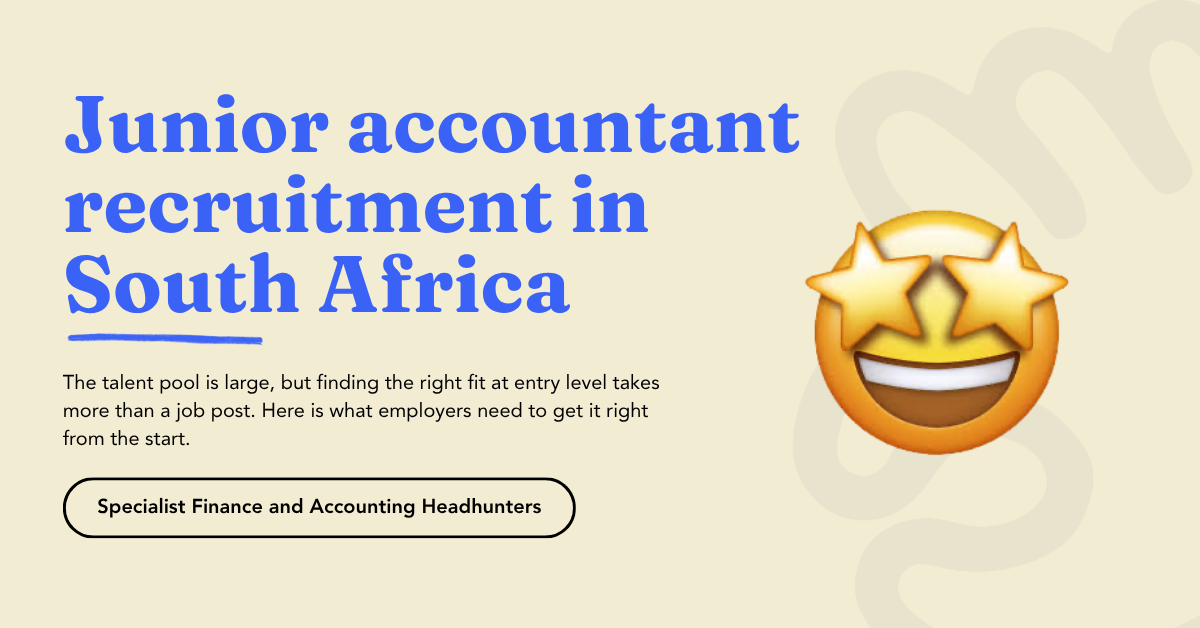 A junior accountant candidate in South Africa at a desk, representing successful junior accountant recruitment